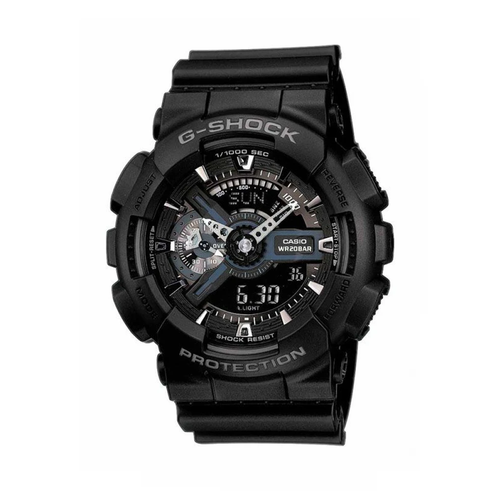 CASIO G-Shock Μαύρο με λουράκι από καουτσούk GA-110-1BER