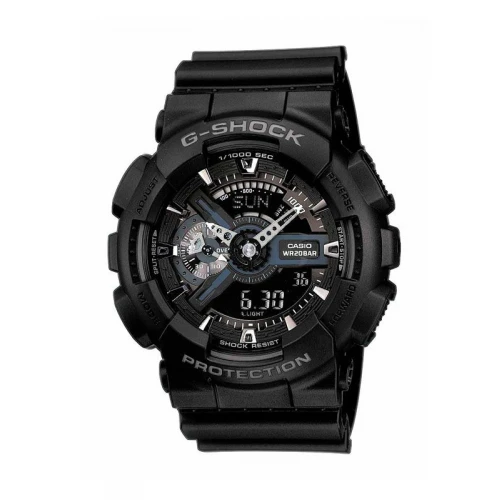 CASIO G-Shock Μαύρο με λουράκι από καουτσούk GA-110-1BER