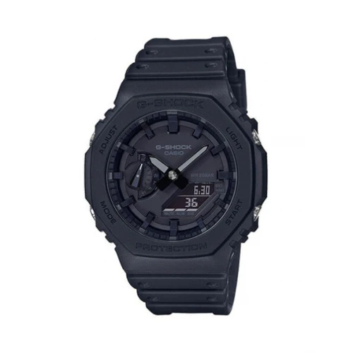 CASIO G-SHOCK με Μαύρο Λουράκι από Καουτσούκ GA-2100-1A1ER