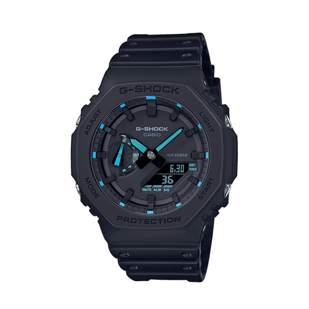 CASIO G-SHOCK με Μαύρο Λουράκι από Καουτσούκ GA-2100-1A2ER