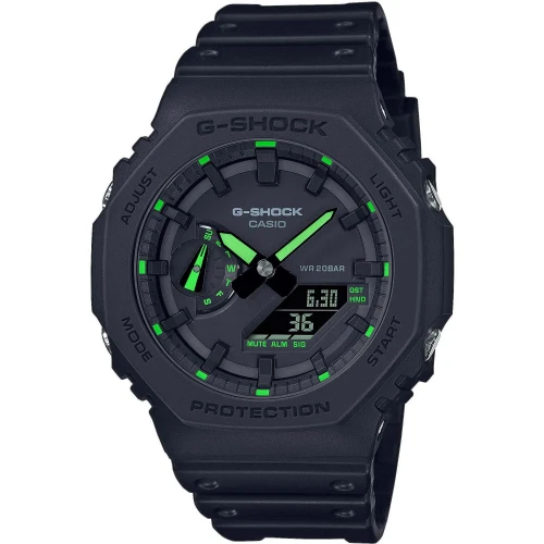 CASIO G-SHOCK με Μαύρο Λουράκι από Καουτσούκ GA-2100-1A3ER