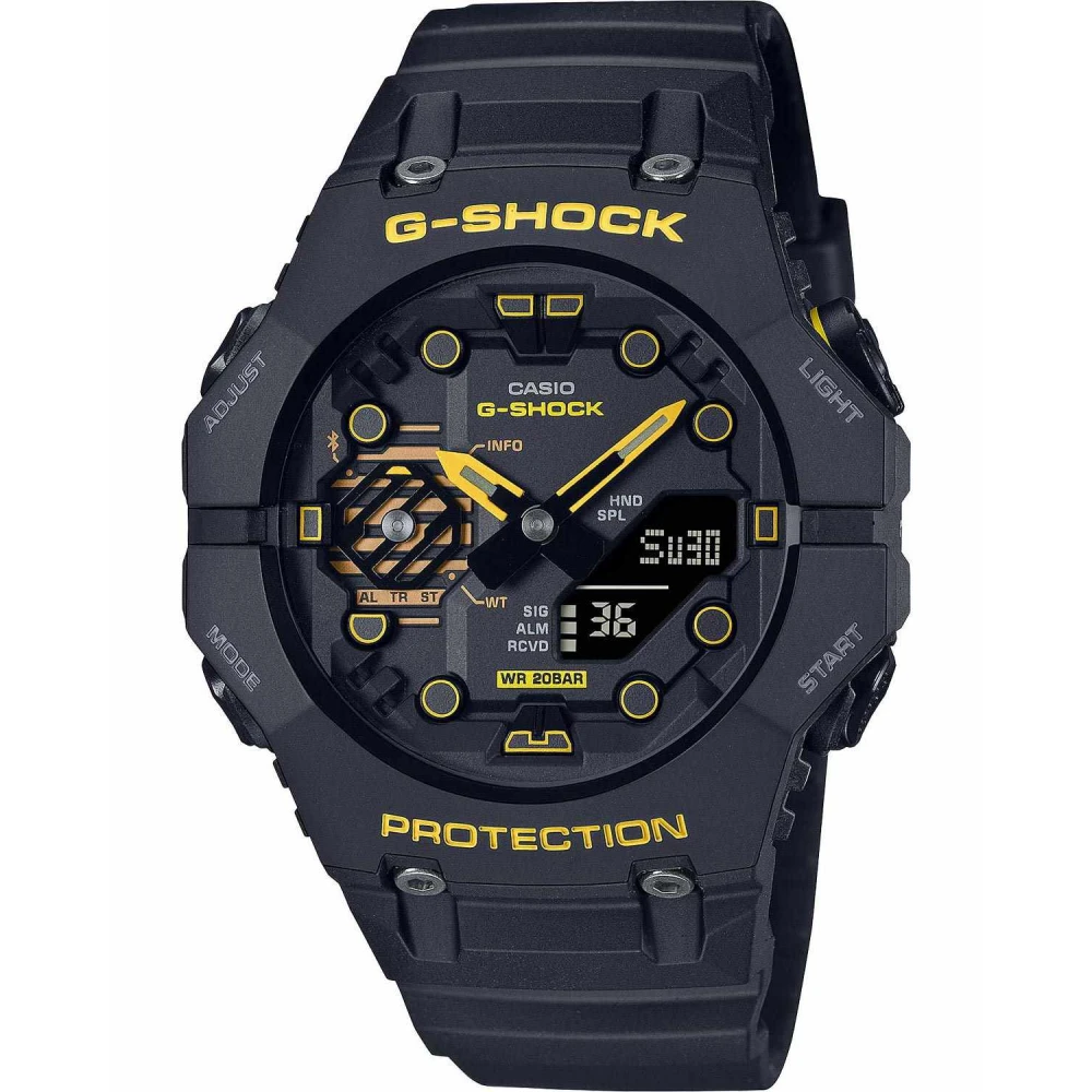CASIO G-SHOCK Χρονογράφος με Μαύρο Καουτσούκ Λουράκι GA-B001CY-1AER