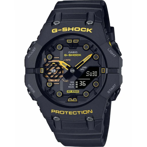 CASIO G-SHOCK Χρονογράφος με Μαύρο Καουτσούκ Λουράκι GA-B001CY-1AER