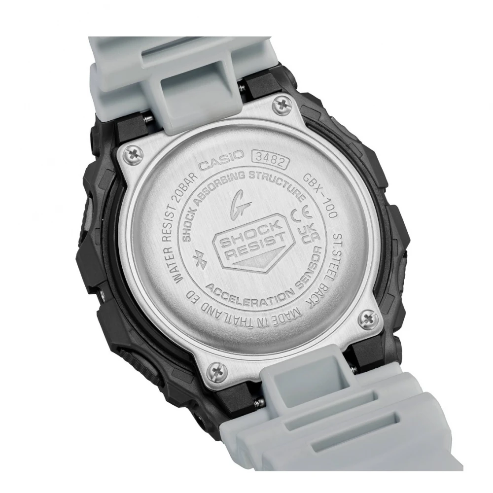CASIO G-Shock με Γκρι Καουτσούκ Λουράκι GBX-100TT-8ER