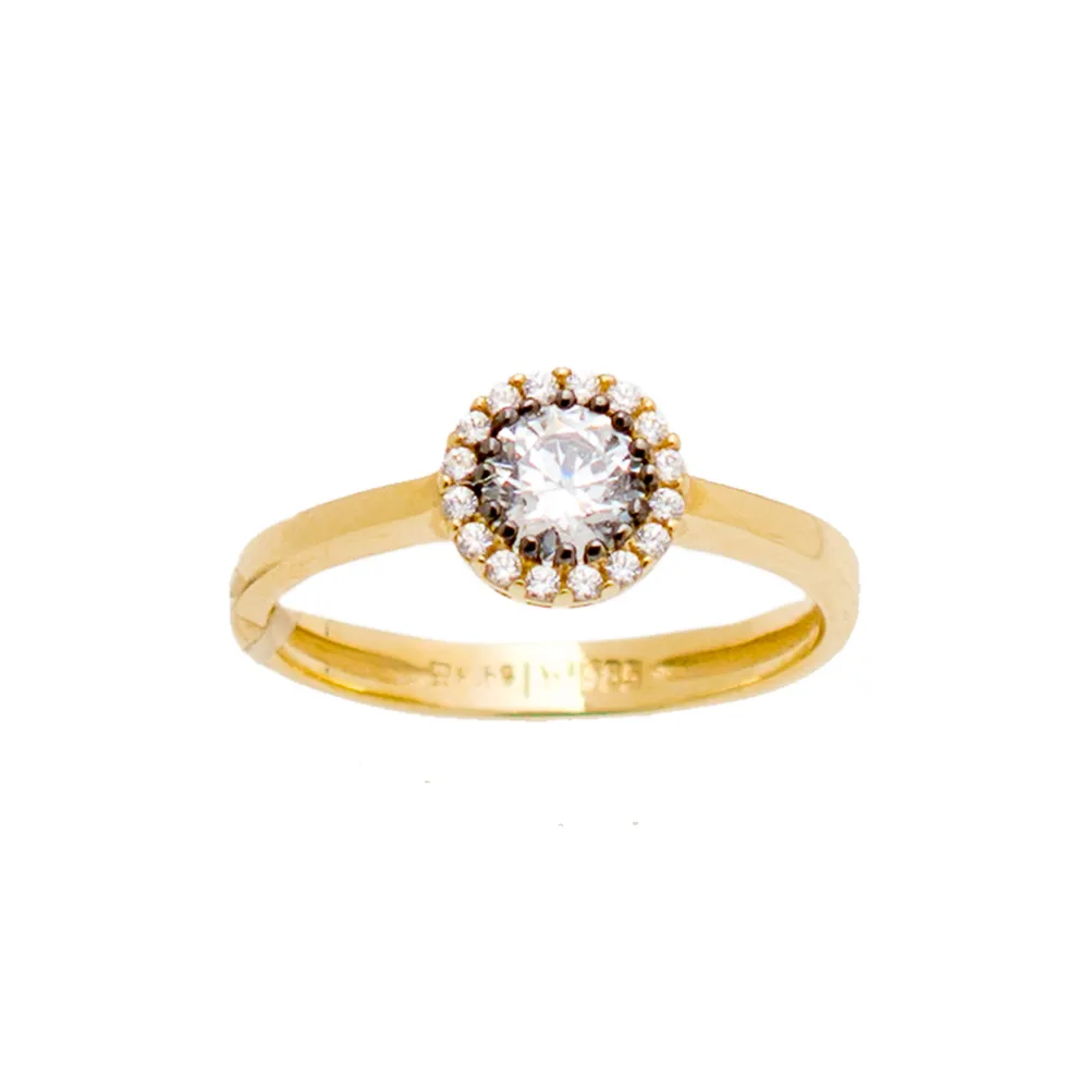 14K Χρυσό Δαχτυλίδι με Ζιργκόν GD103