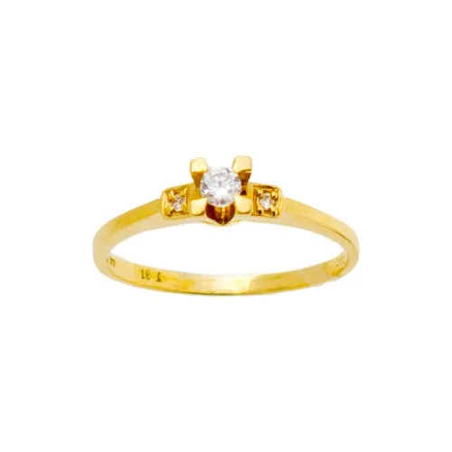 14K Χρυσό Δαχτυλίδι με Ζιργκόν GDK005