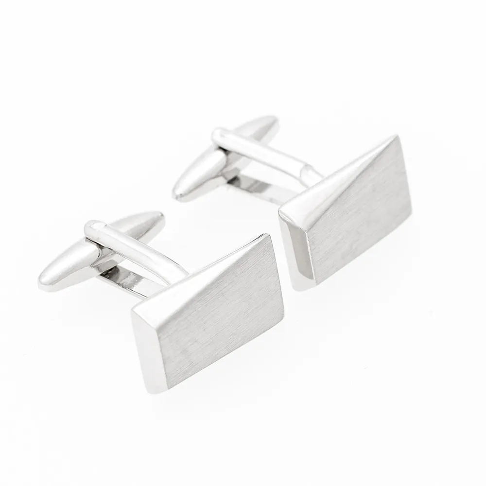 Μανικετόκουμπα Χαλκός Επιροδιωμένο Ασημί GF150