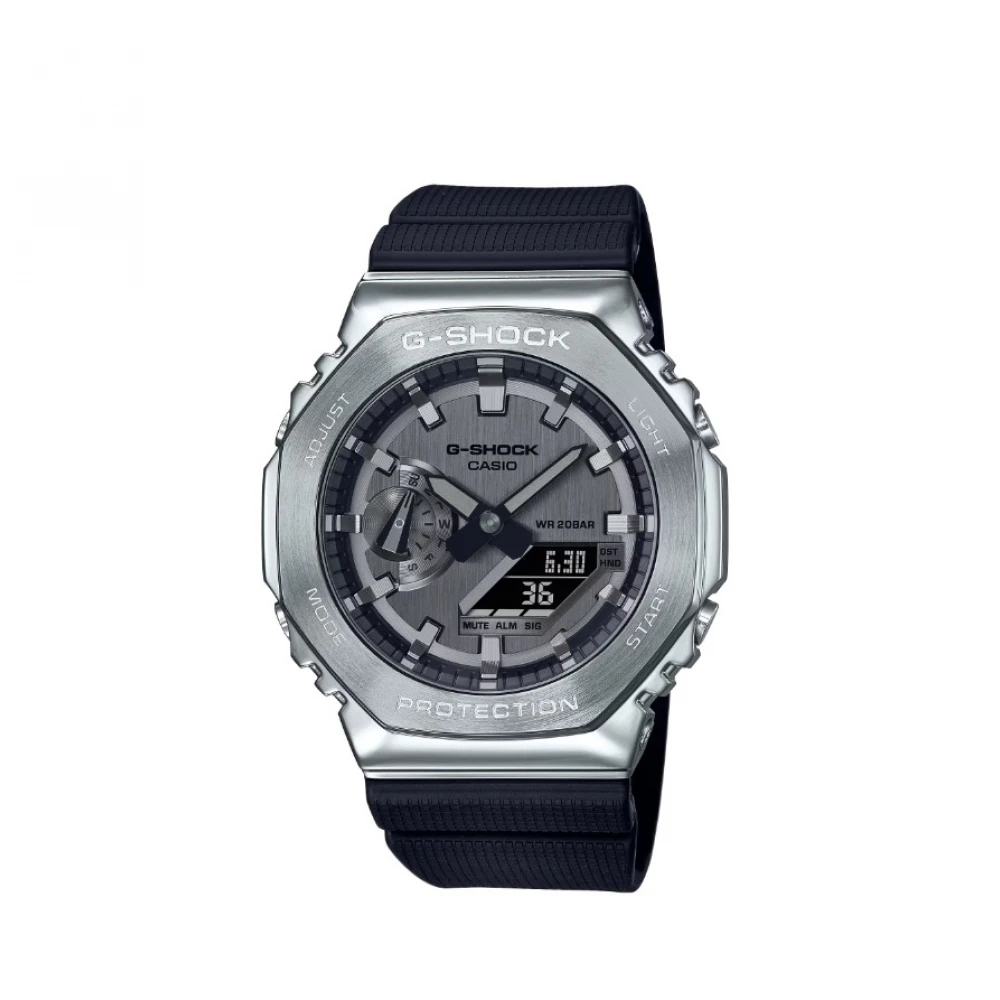 CASIO G-Shock με Μαύρο Λουράκι σιλικόνης GM-2100-1AER