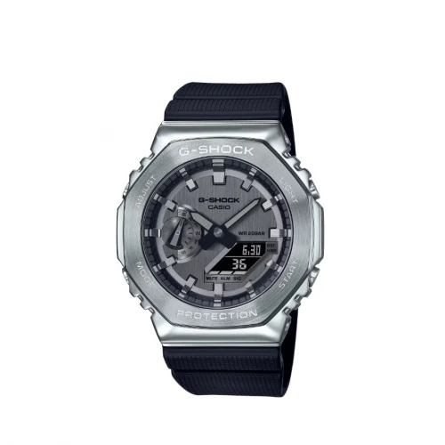 CASIO G-Shock με Μαύρο Λουράκι σιλικόνης GM-2100-1AER