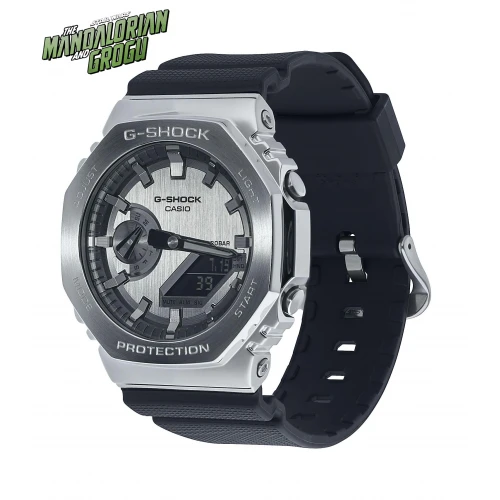 CASIO G-Shock με Μαύρο Λουράκι σιλικόνης GM-2100-1AER-MAN