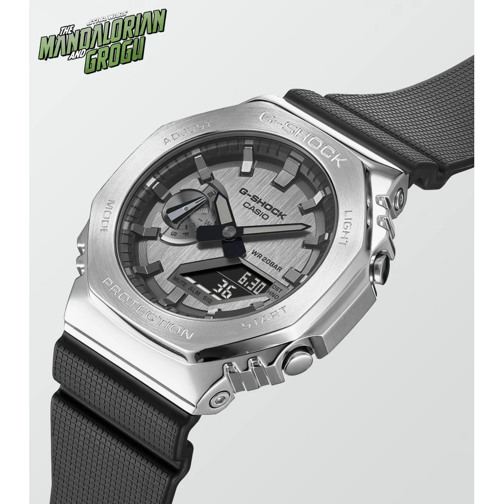 CASIO G-Shock με Μαύρο Λουράκι σιλικόνης GM-2100-1AER-MAN