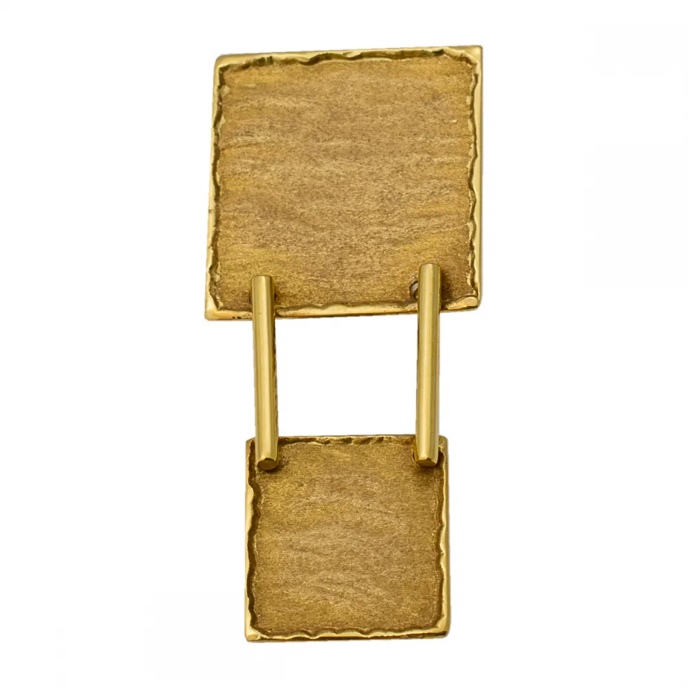 14K Χρυσό Μενταγιόν Διπλό Κρεμαστό Σφυρήλατο GM230T