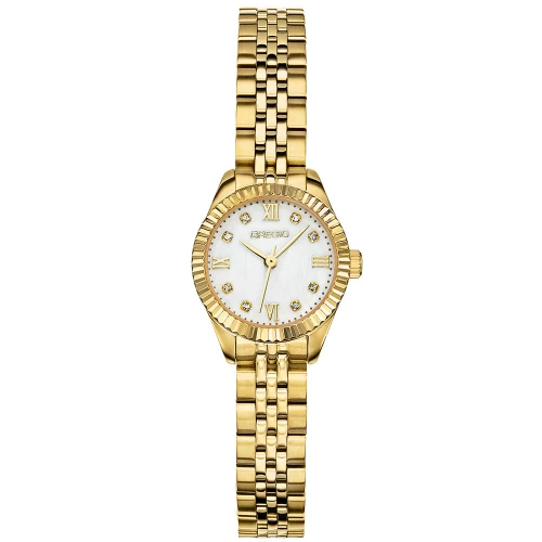 GREGIO Serenite Με χρυσό μπρασελέ από ανοξείδωτο ατσάλι και Ζιργκόν GR610020