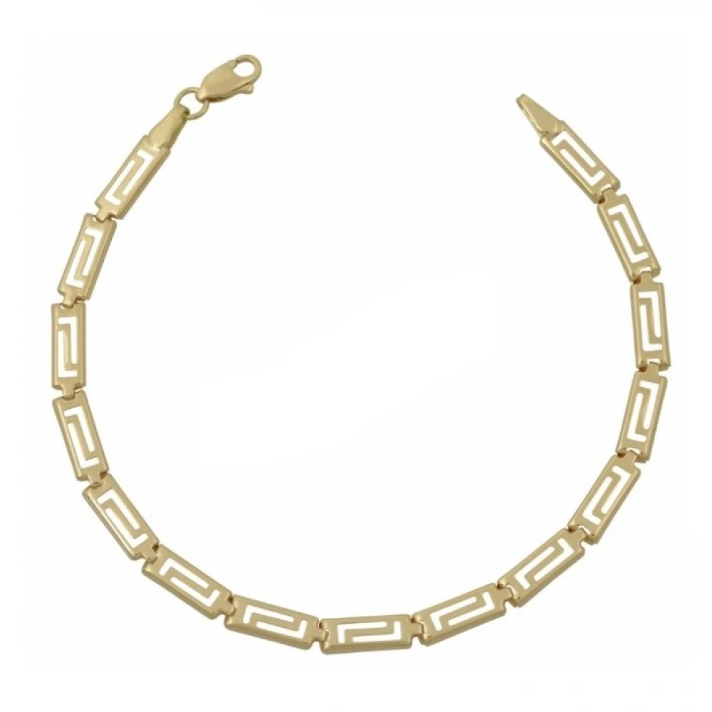 9K Χρυσό Βραχιόλι με Μαίανδρο GRE3054