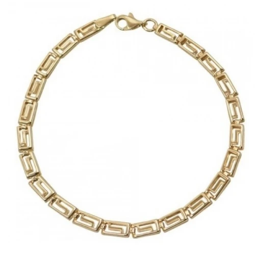 9K Χρυσό Βραχιόλι με Μαίανδρο GRE3055