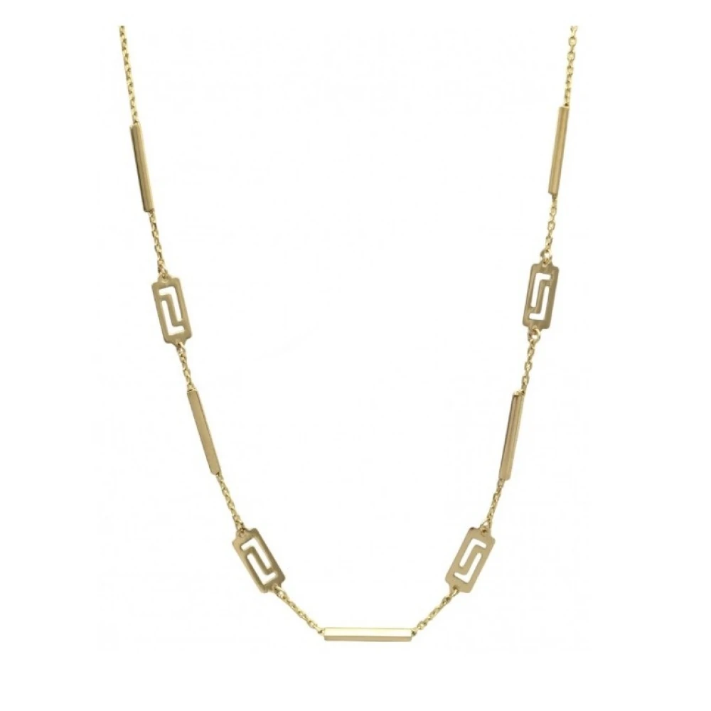 9K Χρυσό Κολιέ με Μαίανδρο GRE3064