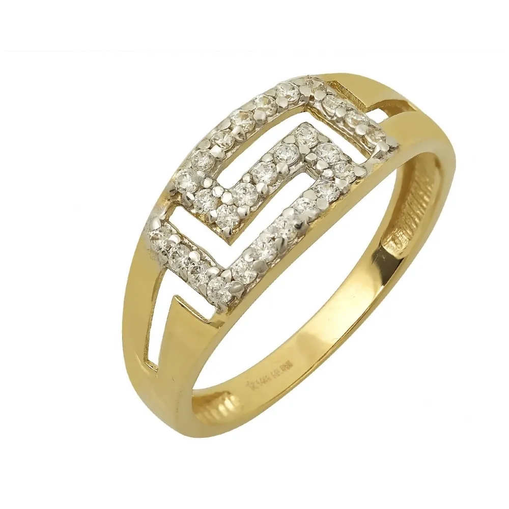 14K Χρυσό Δαχτυλίδι με Ζιργκόν GRE8031