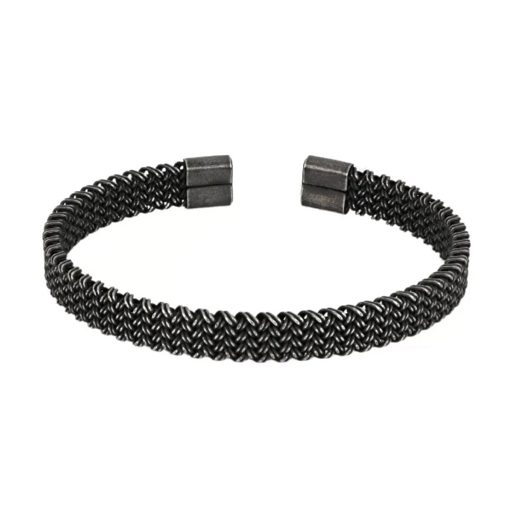 Βραχιόλι από Μαύρο Ανοξείδωτο Ατσάλι HBS1052
