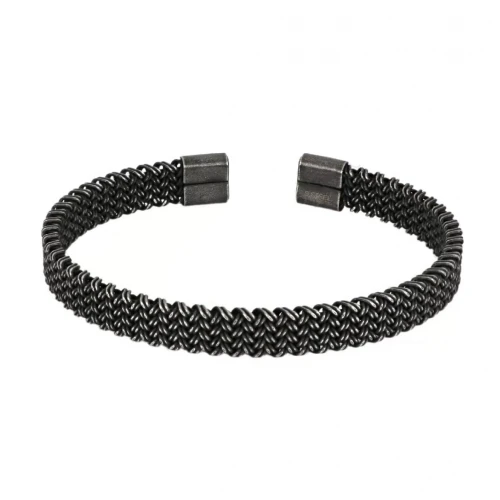 Βραχιόλι από Μαύρο Ανοξείδωτο Ατσάλι HBS1052
