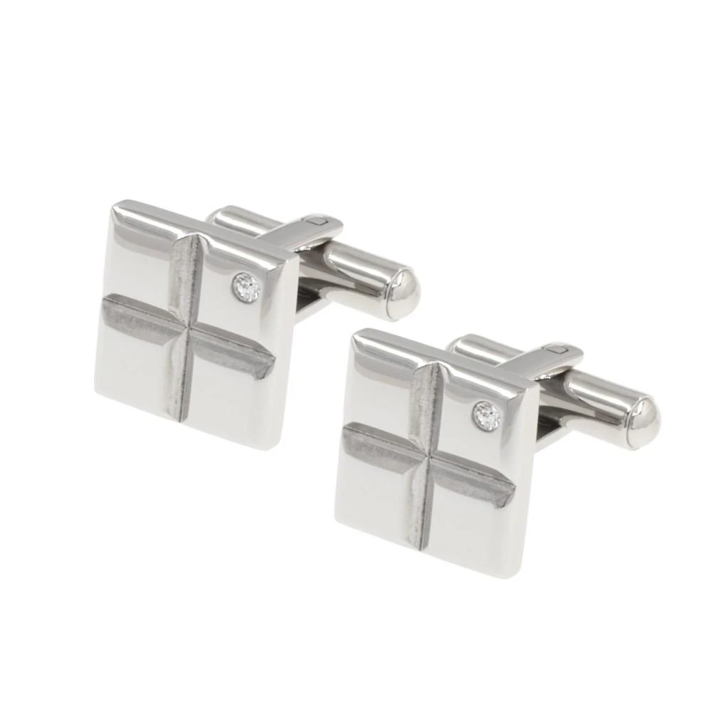 Μανικετόκουμπα από Ασημί Ανοξείδωτο Ατσάλι HFO1008