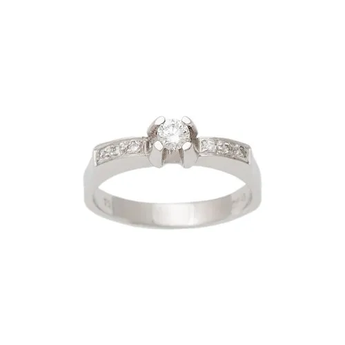 18K Μονόπετρο Δαxτυλίδι Αρραβώνων με Διαμάντι K07