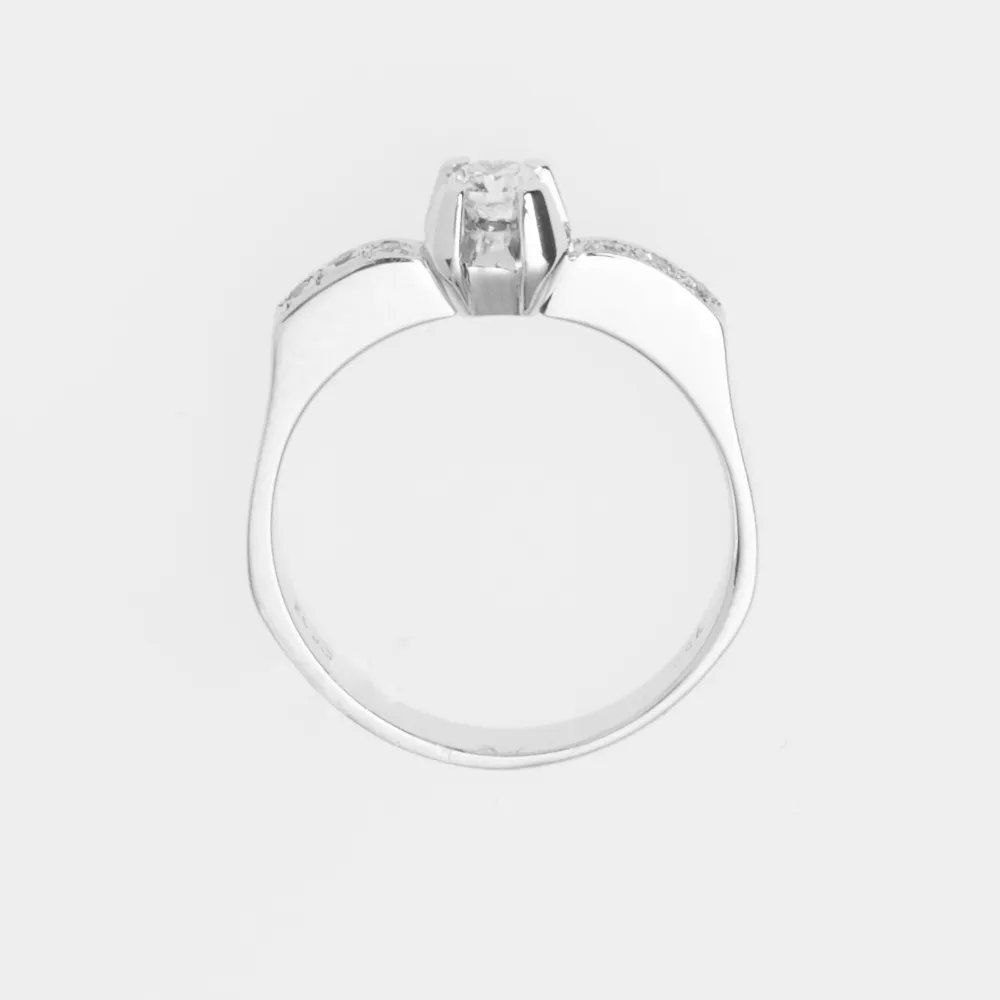 18K Μονόπετρο Δαxτυλίδι Αρραβώνων με Διαμάντι K07