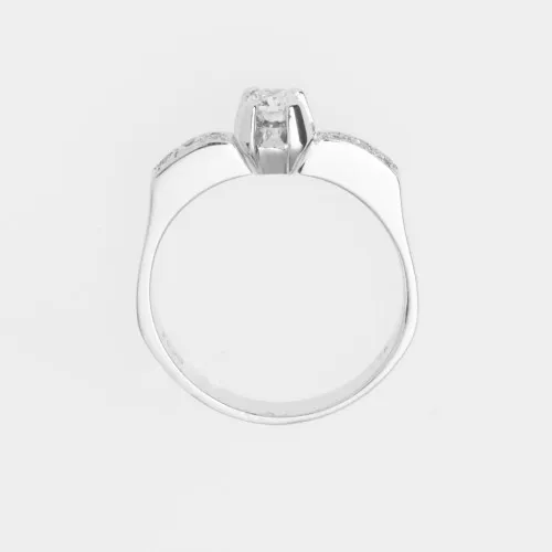 18K Μονόπετρο Δαxτυλίδι Αρραβώνων με Διαμάντι K07