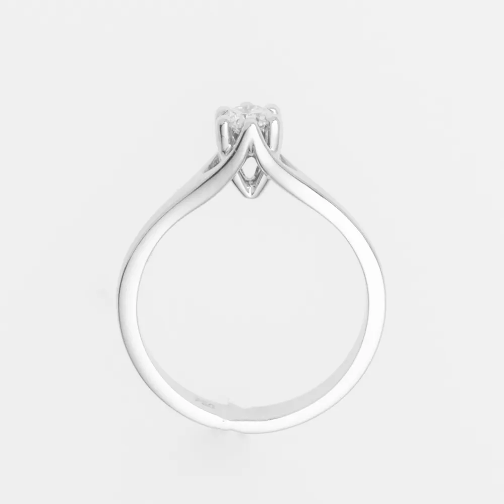 18K Μονόπετρο Δαxτυλίδι Αρραβώνων με Διαμάντι K213