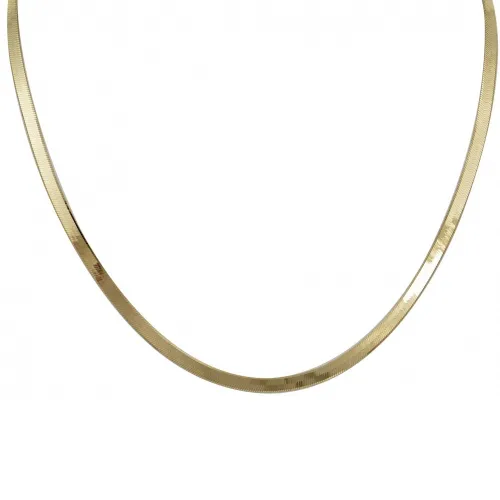 14K Χρυσό Κολιέ "Φίδι" Πλακέ K3104-O