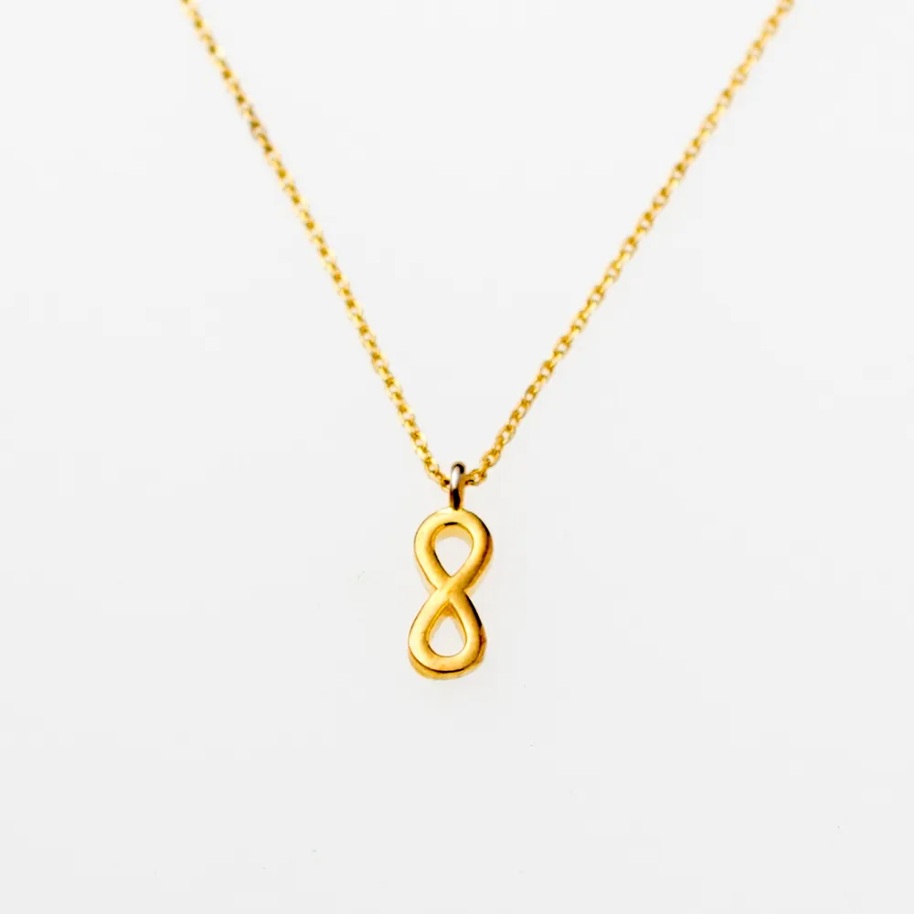 925 Ασήμι Επιχρυσωμένο Κολιέ "Άπειρο" KA9250022