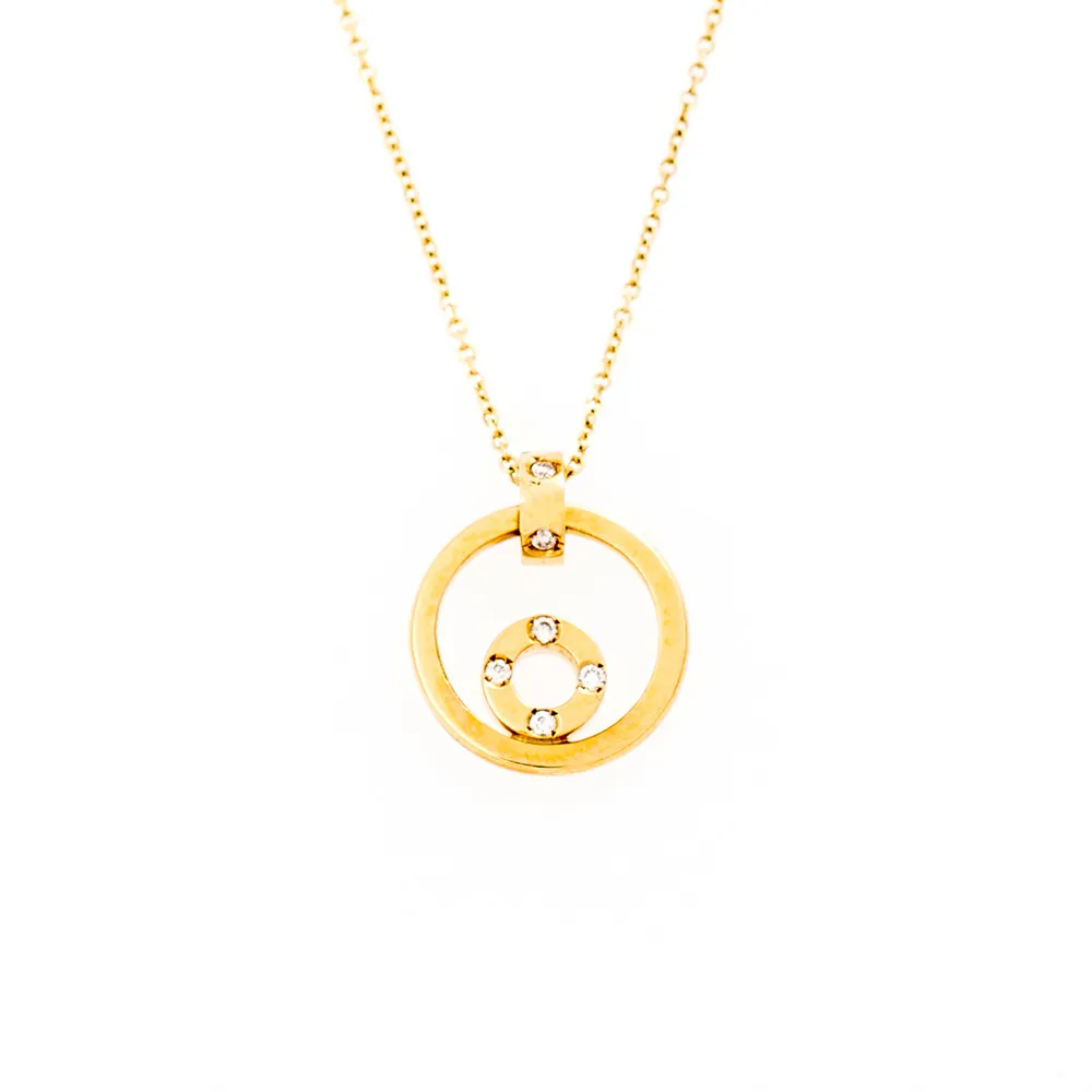 18K Χρυσό Κολιέ Με Διαμάντια KBR109A1