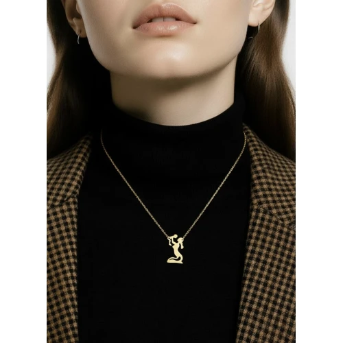 14Κ Χρυσό Κολιέ "Μαμά με παιδί" KL113ANR