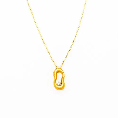 14K Χρυσό Κολιέ Με Ζιργκόν KL392KG1