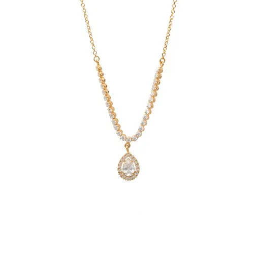 14K Χρυσό Κολιέ Με Ζιργκόν KL511AL1