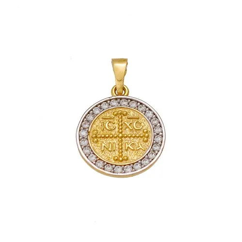 14K Χρυσό Κωνσταντινάτο με Ζιργκόν KN167VR