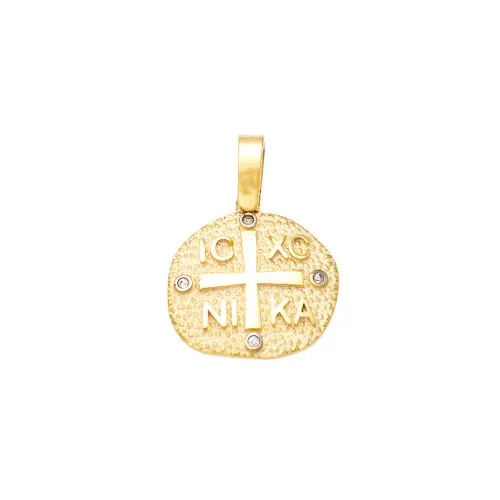 9K Χρυσό Κωνσταντινάτο Με Ζιργκόν KN428KG1