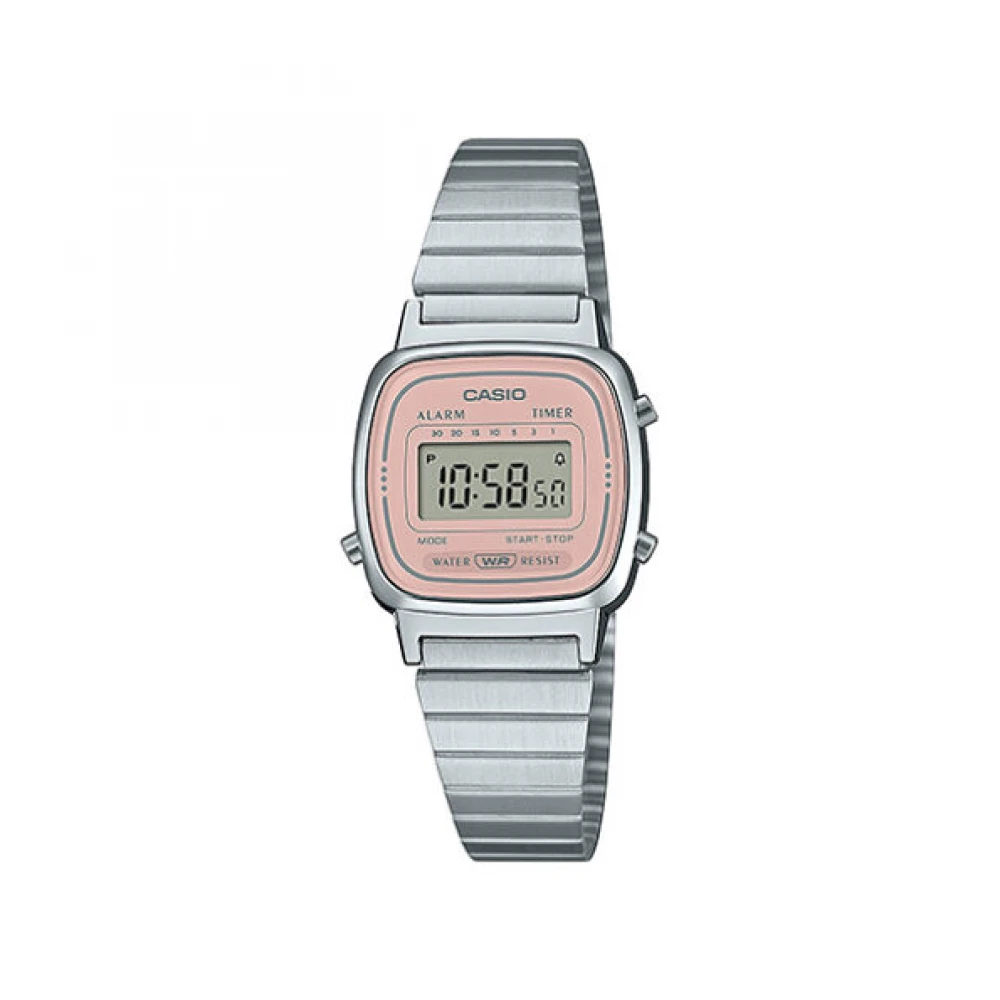 CASIO Vintage με Ασημί Μπρασελέ Από Ανοξείδωτο Ατσάλι LA-670WEA-4A2EF