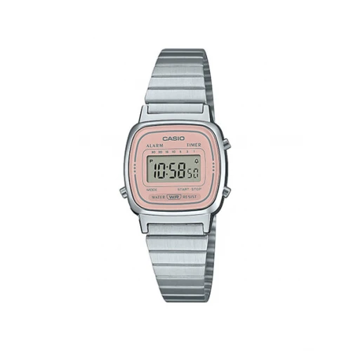 CASIO Vintage με Ασημί Μπρασελέ Από Ανοξείδωτο Ατσάλι LA-670WEA-4A2EF