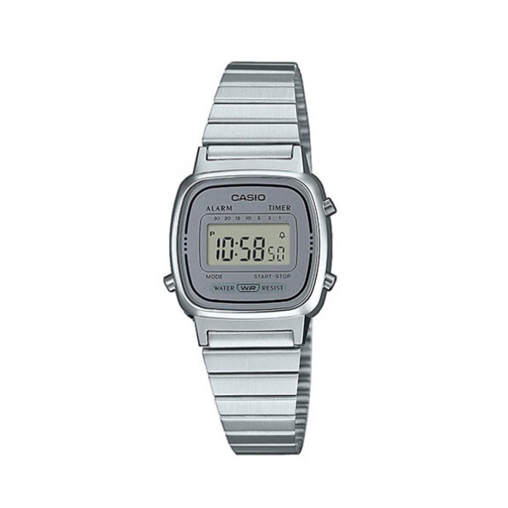 CASIO Vintage με Ασημί Μπρασελέ Από Ανοξείδωτο Ατσάλι LA-670WEA-7EF