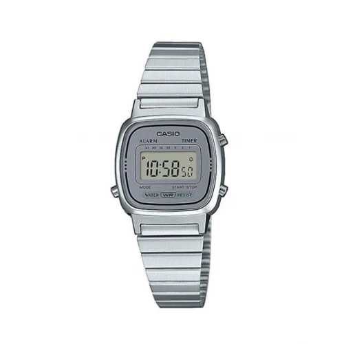CASIO Vintage με Ασημί Μπρασελέ Από Ανοξείδωτο Ατσάλι LA-670WEA-7EF