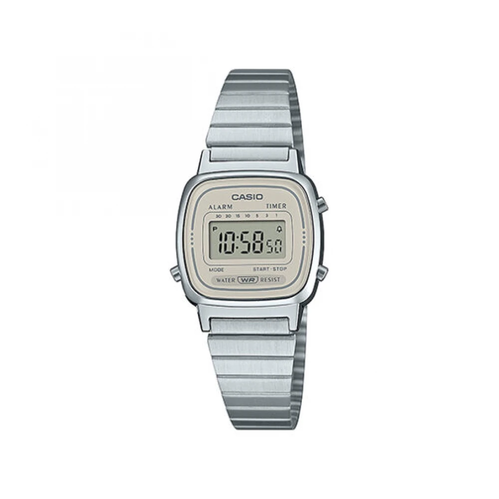 CASIO Vintage με Ασημί Μπρασελέ Από Ανοξείδωτο Ατσάλι LA-670WEA-8AEF
