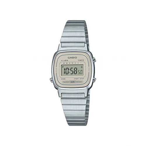 CASIO Vintage με Ασημί Μπρασελέ Από Ανοξείδωτο Ατσάλι LA-670WEA-8AEF