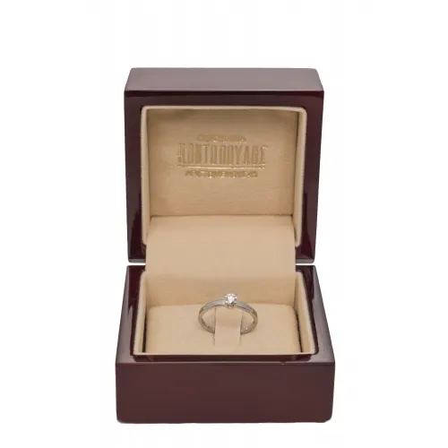 18K Μονόπετρο Δαxτυλίδι Αρραβώνων με Οικολογικό Lab Grown Διαμάντι 0.23ct LAB3617