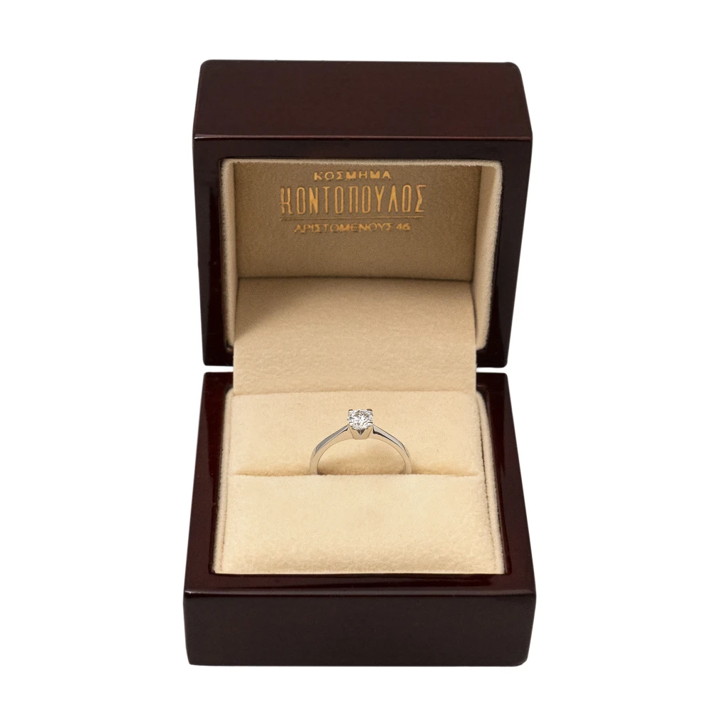 18K Μονόπετρο Δαxτυλίδι Αρραβώνων με Οικολογικό Lab Grown Διαμάντι 0.47ct LAB4148