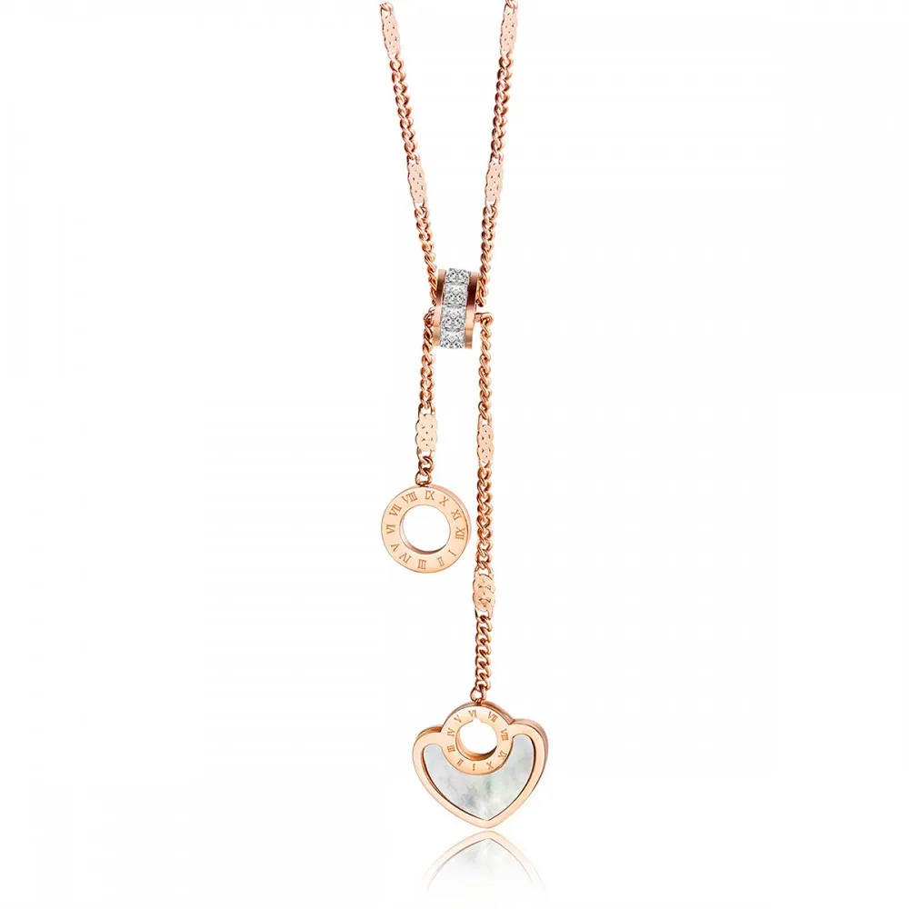 LEE COOPER Ατσάλινο Κολιέ με Καρδιά σε Φίλντισι Ροζ Επιχρυσωμένο LCJN01004.420