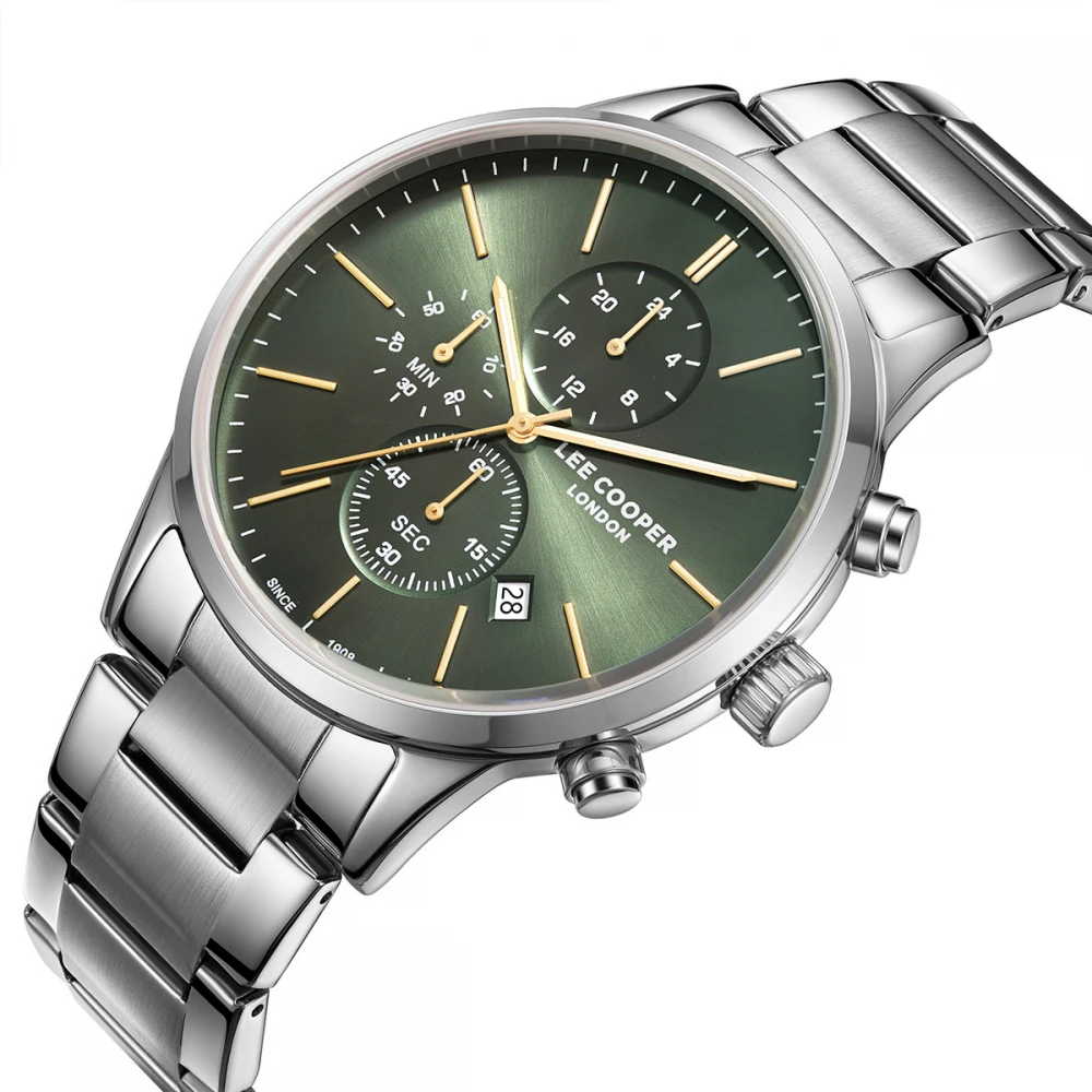 LEE COOPER Multifunction Με Ασημί Μπρασελέ από Super-Metal LC08042.370