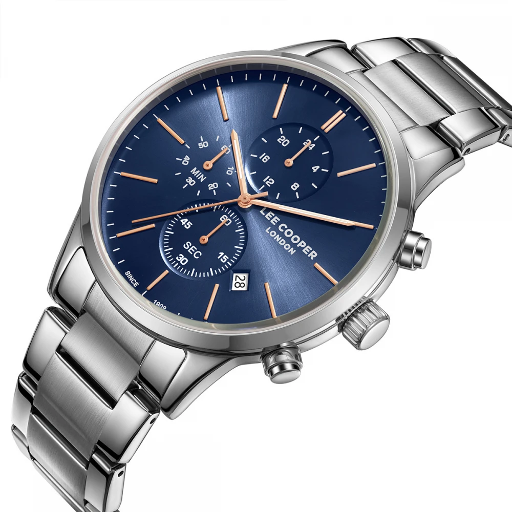 LEE COOPER Multifunction Με Ασημί Μπρασελέ από Super-Metal LC08042.390