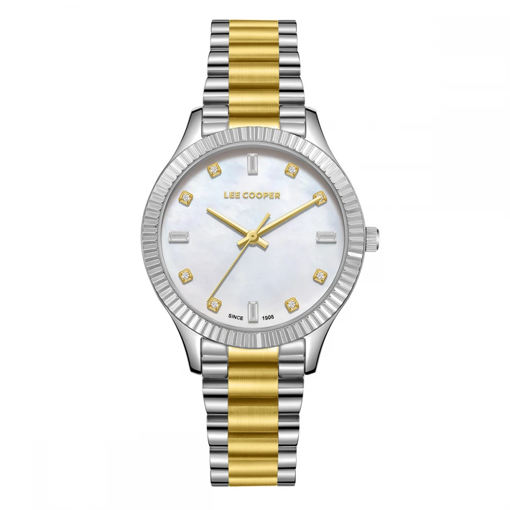 LEE COOPER Crystals με Μπρασελέ Δύο Τόνων από Super-Metal LC08079.220