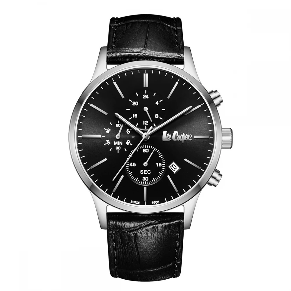 LEE COOPER Multifunction Με Μαύρο Δερμάτινο Λουράκι LC08154.351