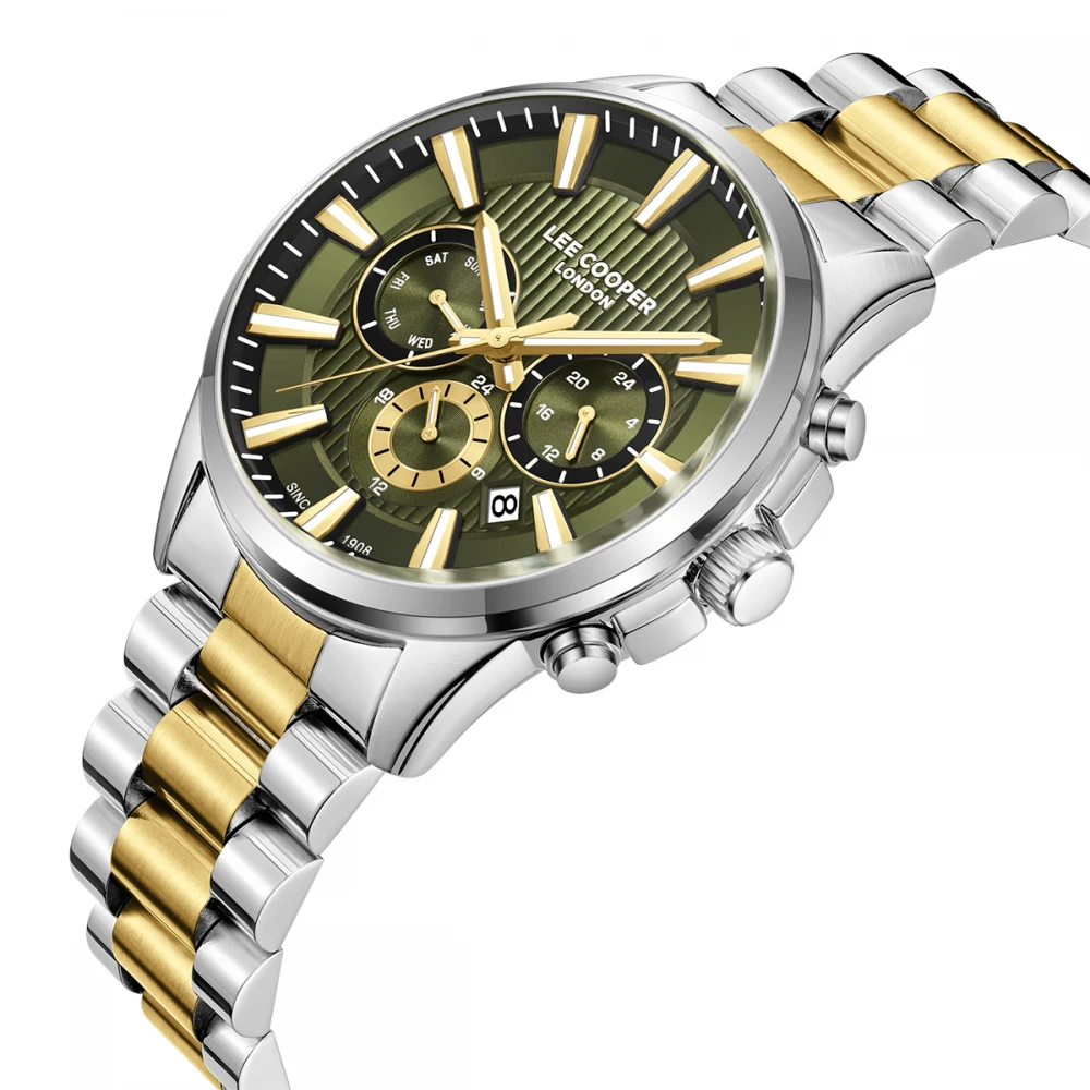 LEE COOPER Dual Time Με Μπρασελέ Δύο Τόνων από Super-Metal LC08216.270